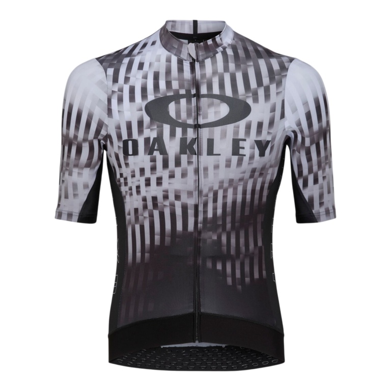 Oakley Fahrrad-Trikot Icon Training Jersey (Road Performance) Print schwarz/hellgrau Herren